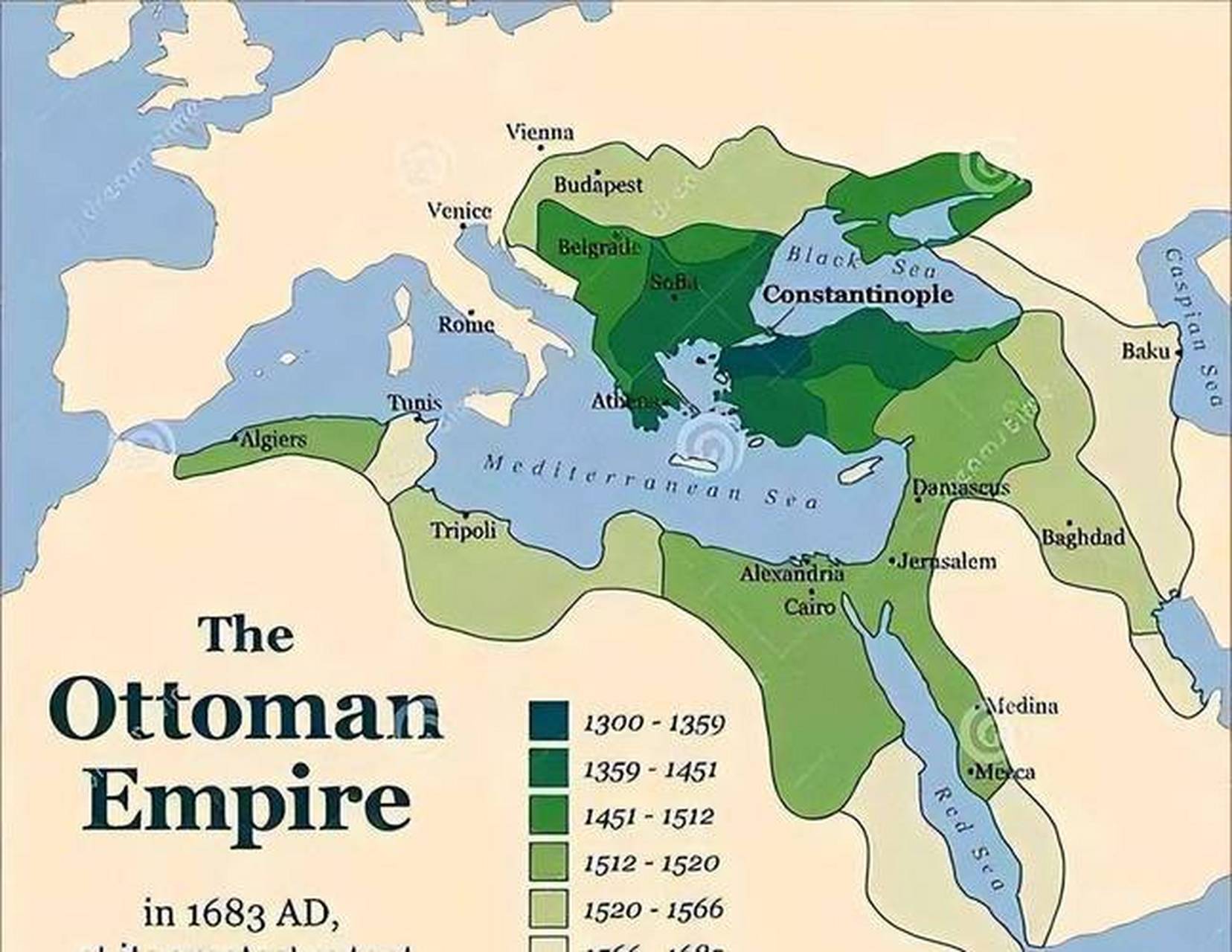1517到1914年,埃及成为奥斯曼帝国的一个行省.