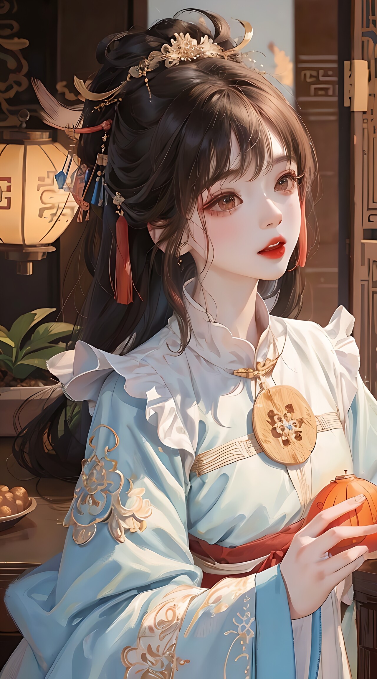 好看的古风美少女插画壁纸