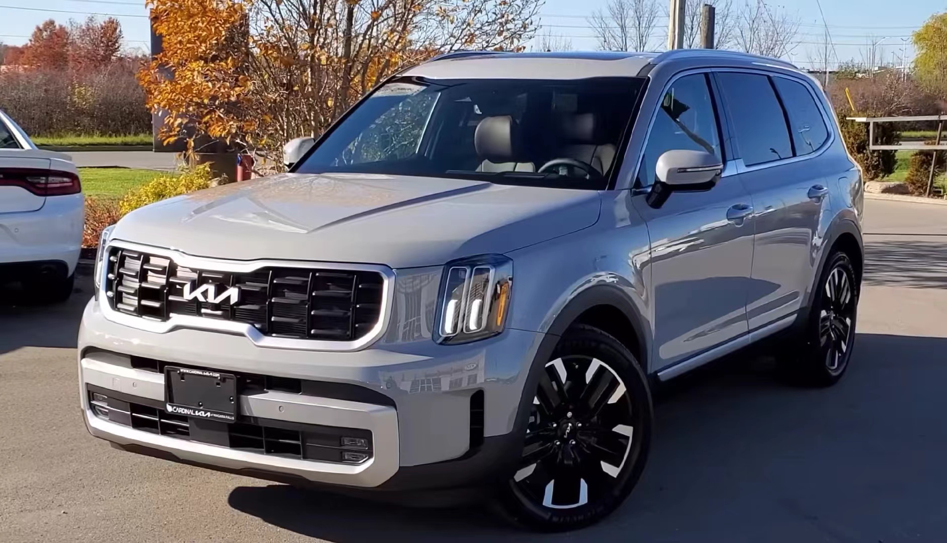 2023款起亚telluride登场,标配3.8l 8at,剑指丰田汉兰达