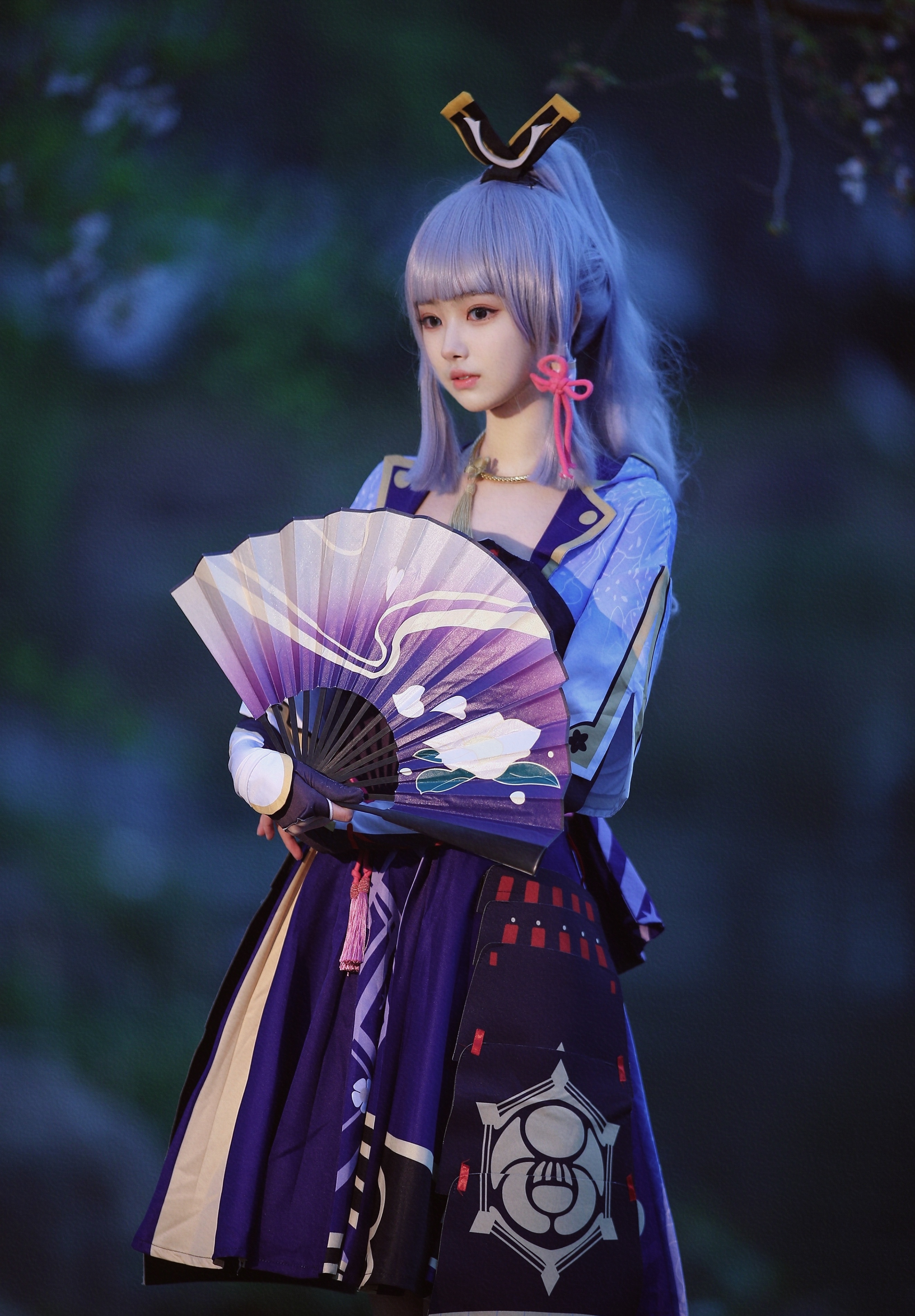 神里绫华cos,小姐姐美得好似天仙下凡尘