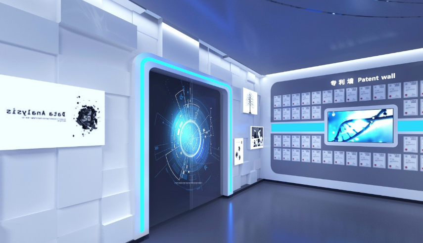 干细胞展厅多媒体展项设计营造的未来感观