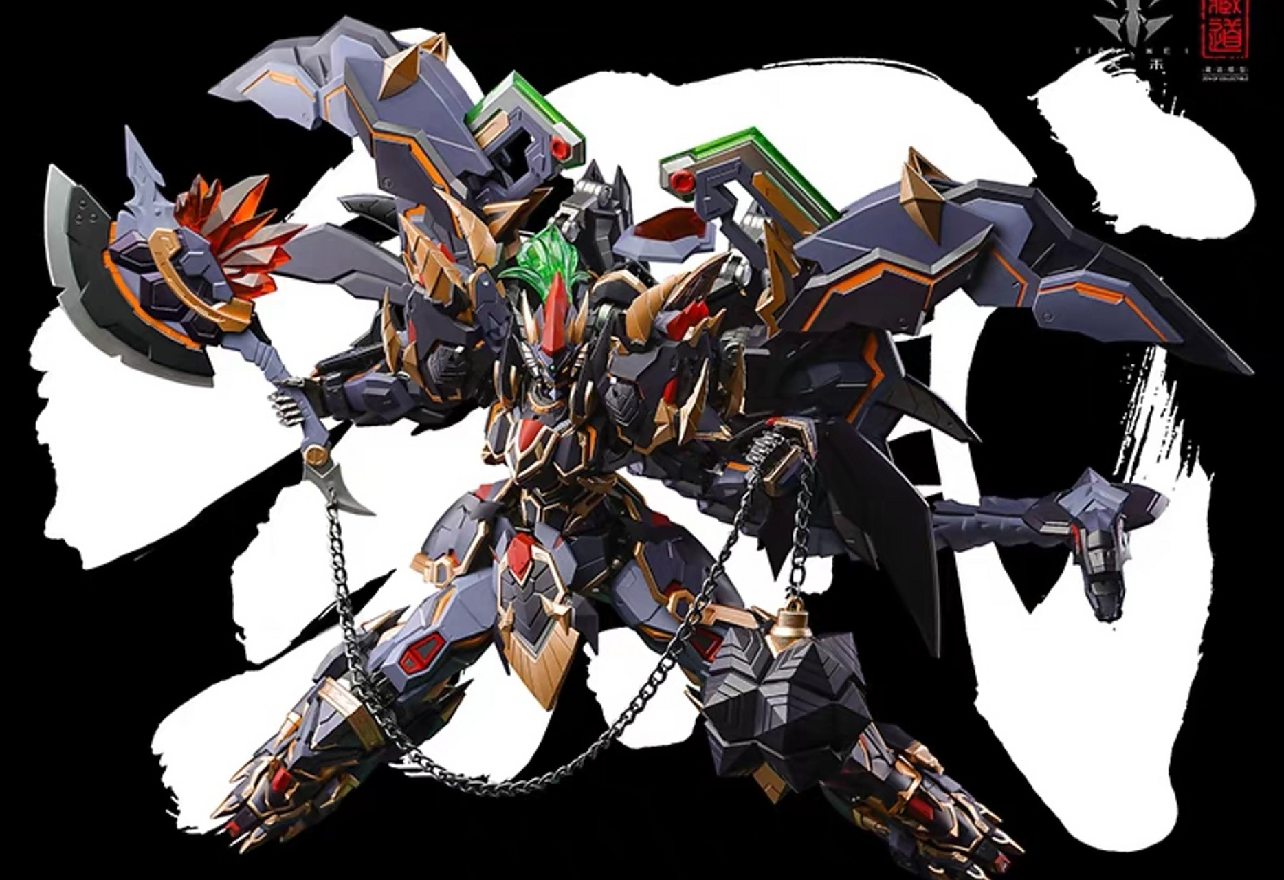 四圣兽cd玄武机甲合金模型机器人手办可动摆件玩具积木!