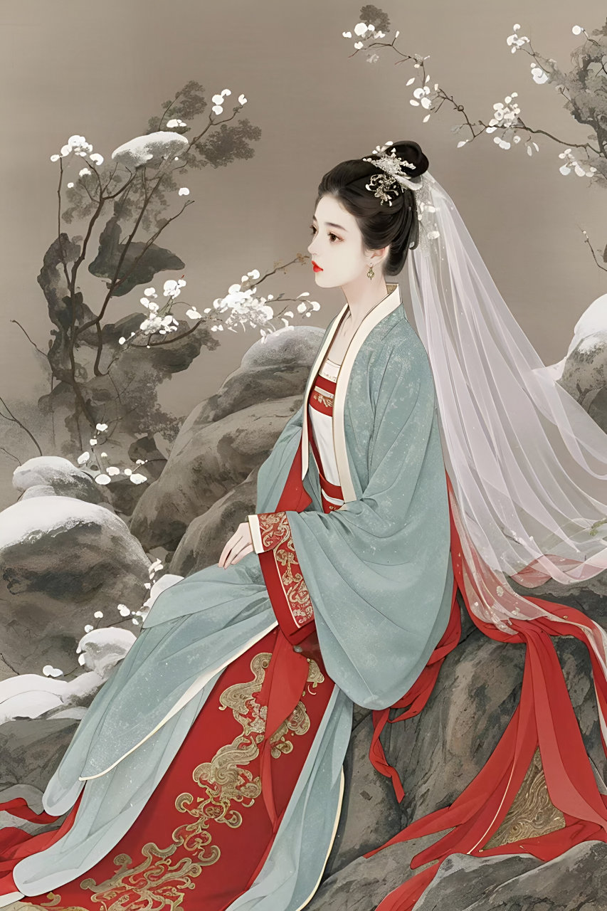 古风美人图 #二次元# #ai绘画# #古风