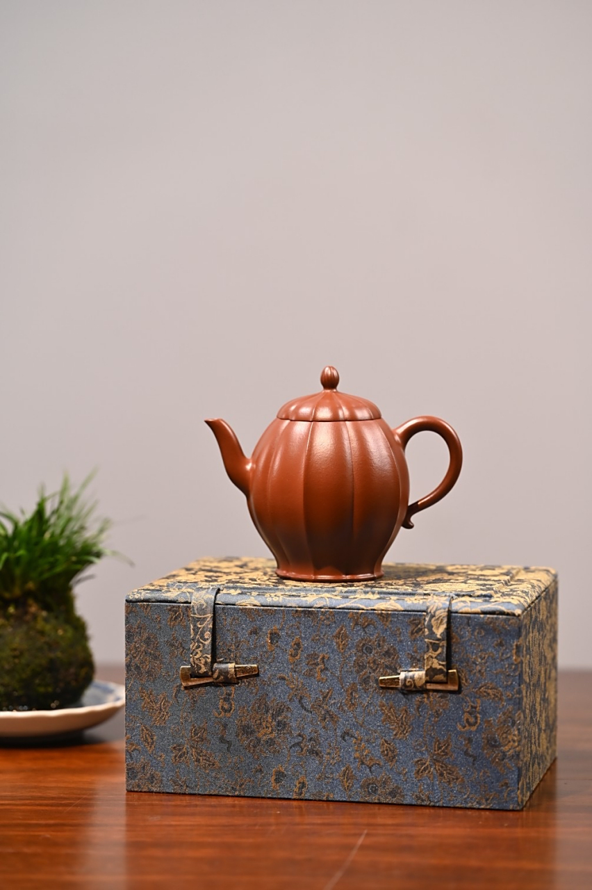 【葵菱】  原矿朱泥,260cc#宜兴紫砂壶# #全手工