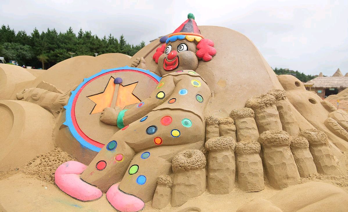 浙江舟山朱家尖国际沙雕艺术广场:沙雕艺术的海洋