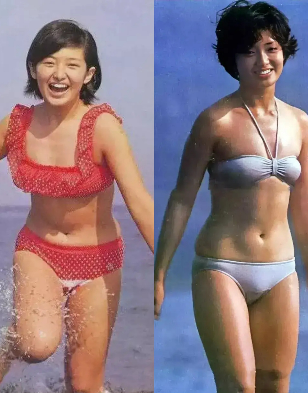 说实话,山口百惠的身材不好看!