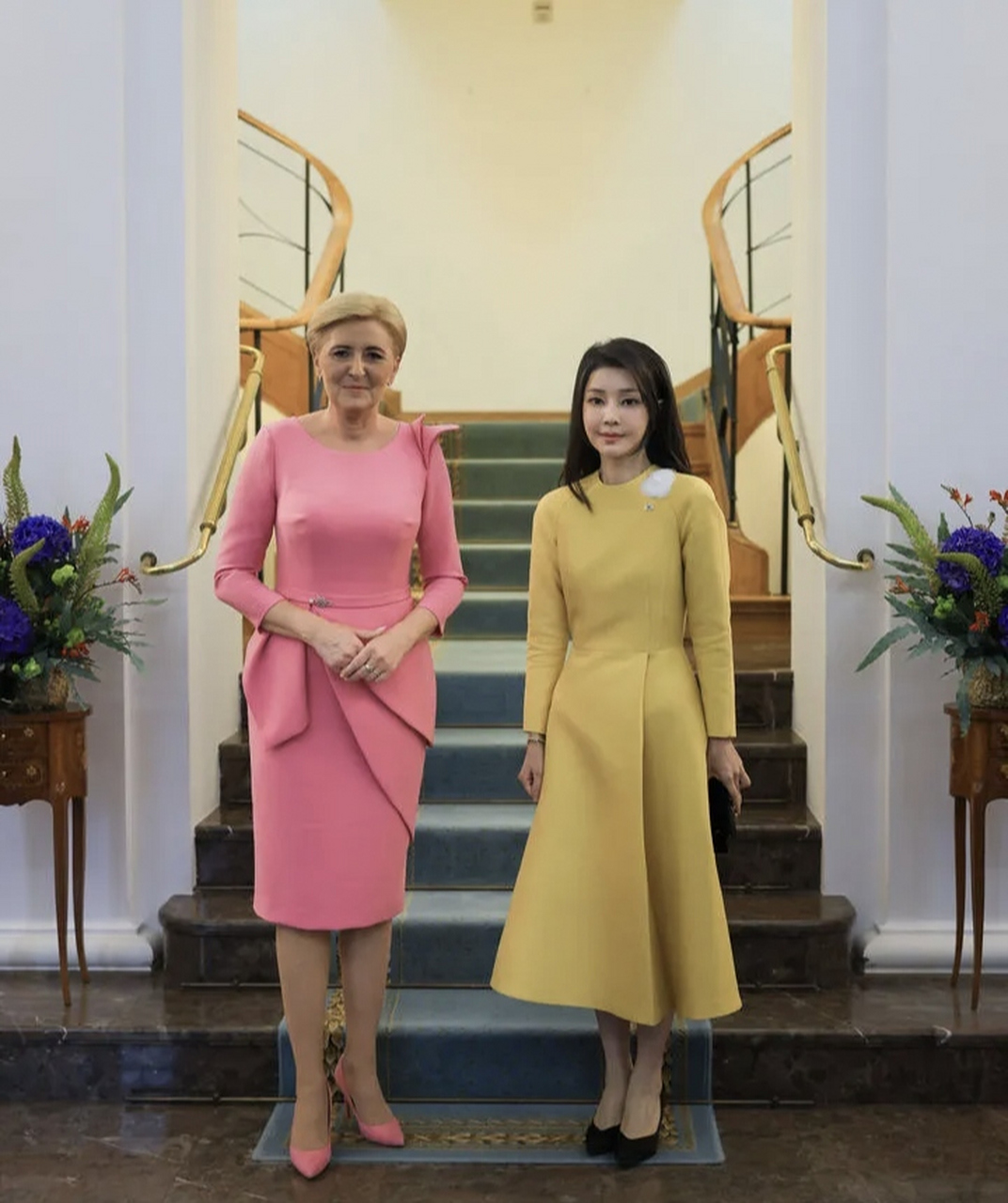 韩国第一夫人和波兰第一夫人同框,输了吗?