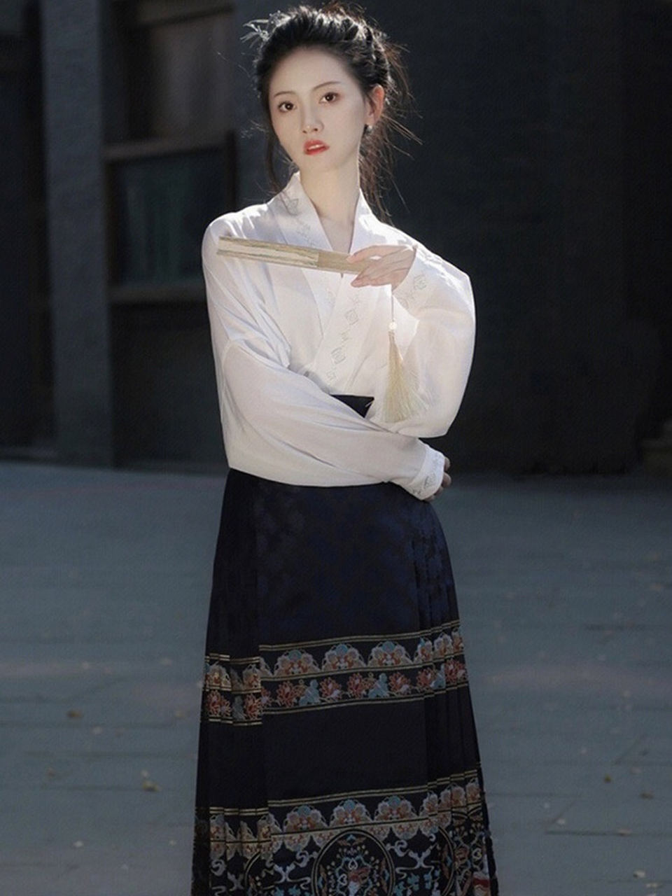 新中式宋制汉服,国风汉元素日常马面裙套装. #新中式穿搭大赏