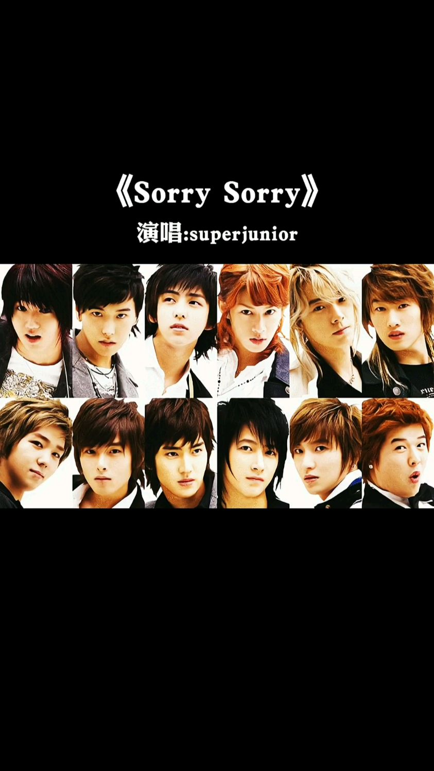 韩国男团superjunior的一首sorrysorry音乐响起你尘封已久的dna松动了