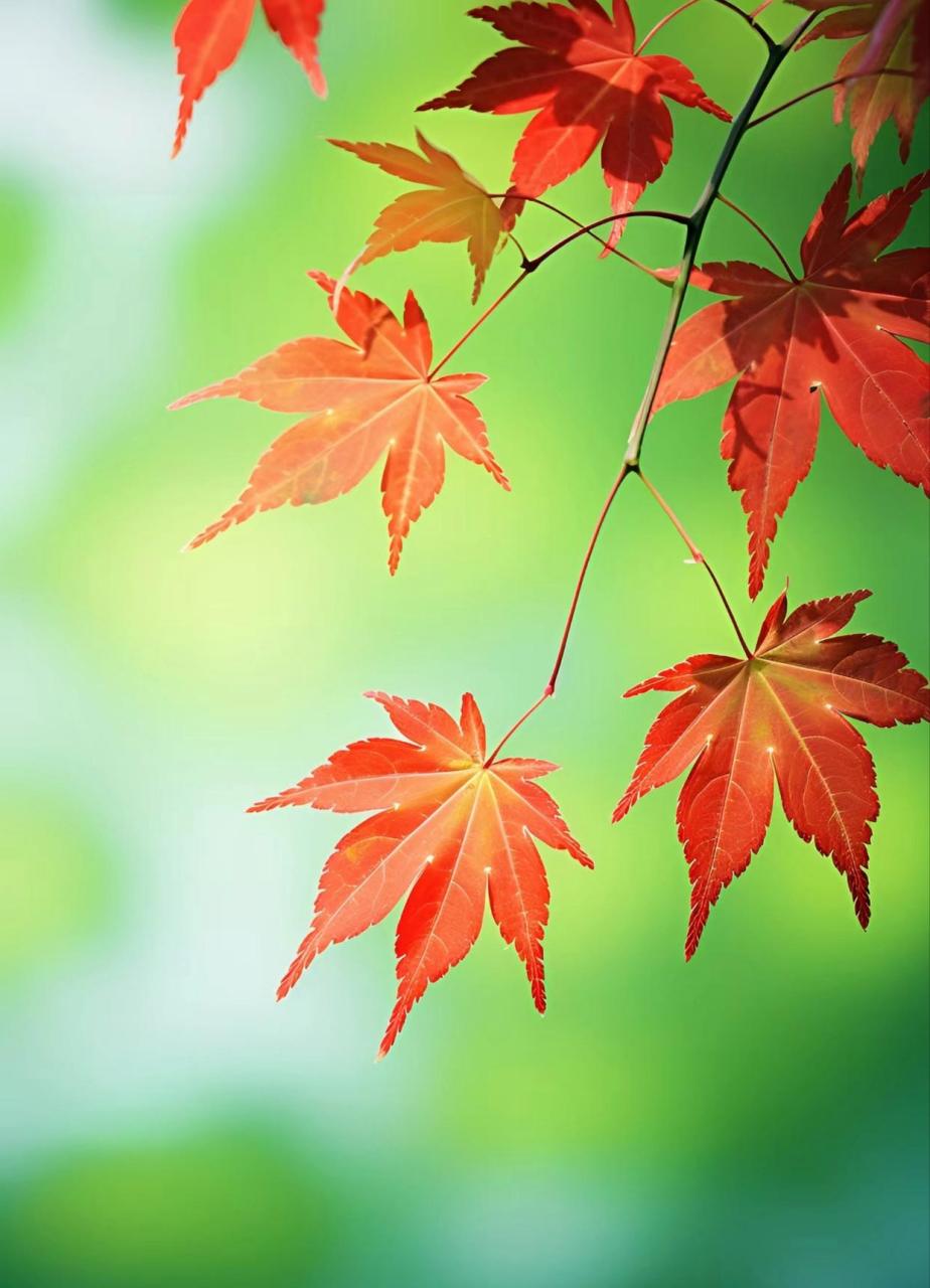 视觉美图:枫叶渐渐红了