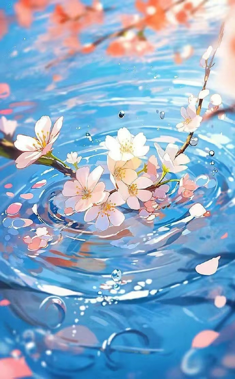 壁纸分享～我是一朵水中花,漂浮在水面,无人知晓