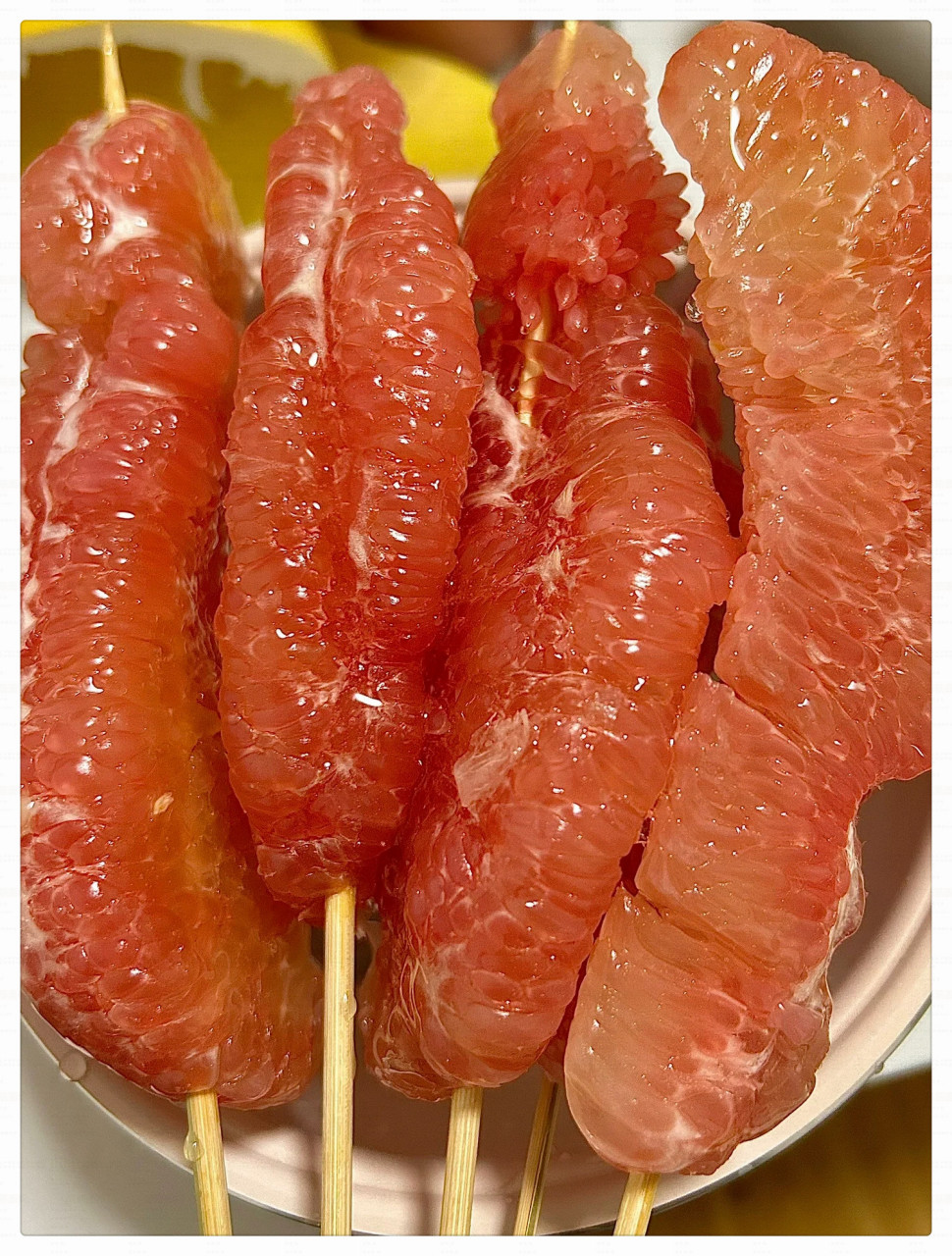 冰糖柚子真的绝了谁发明的好吃s了  制作过程稍有失误,糖浆浓度稍显不