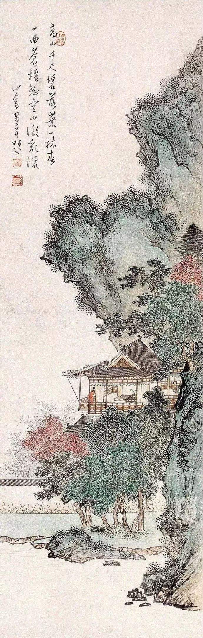 画坛宗师溥心畲山水画作品欣赏