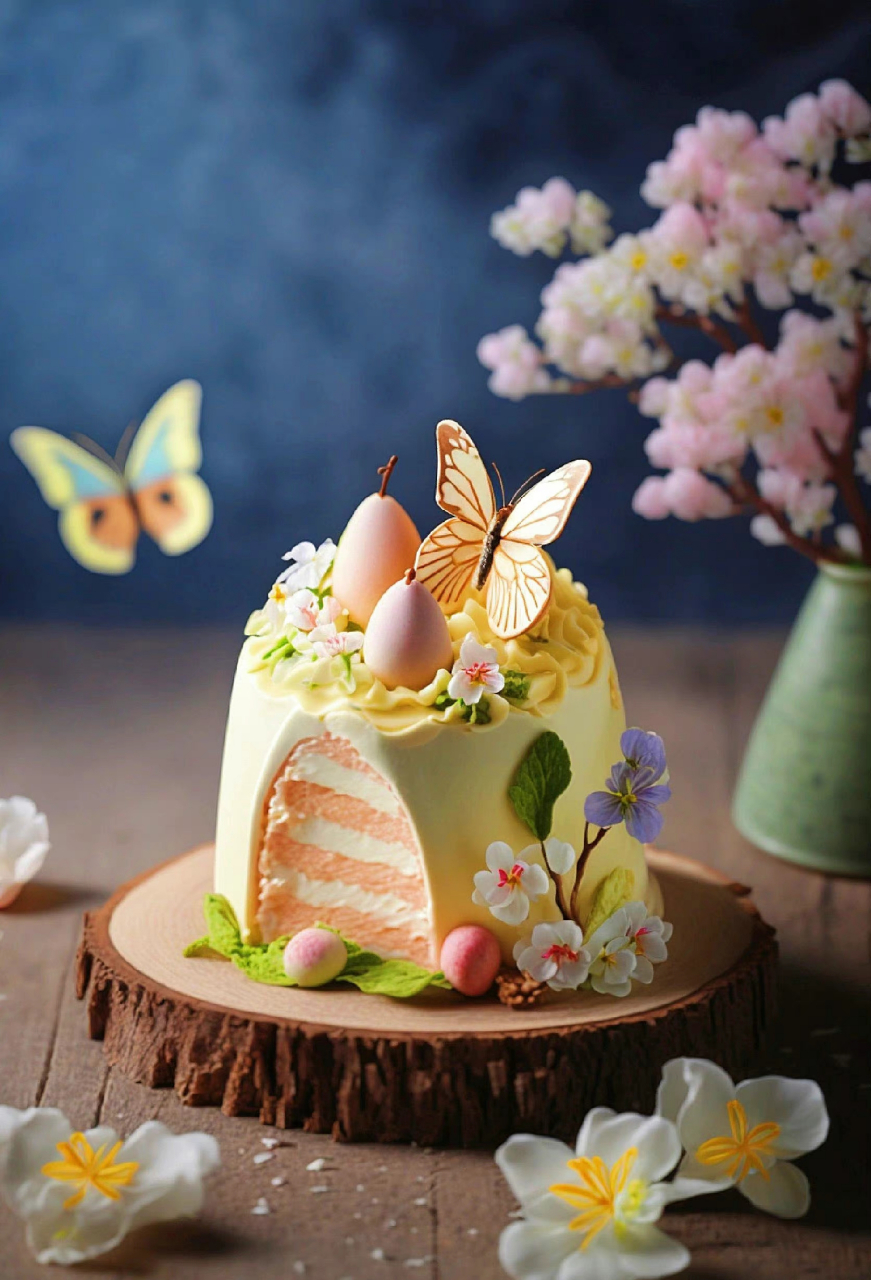 " ​花卉艺术蛋糕!细腻精緻!美极了!