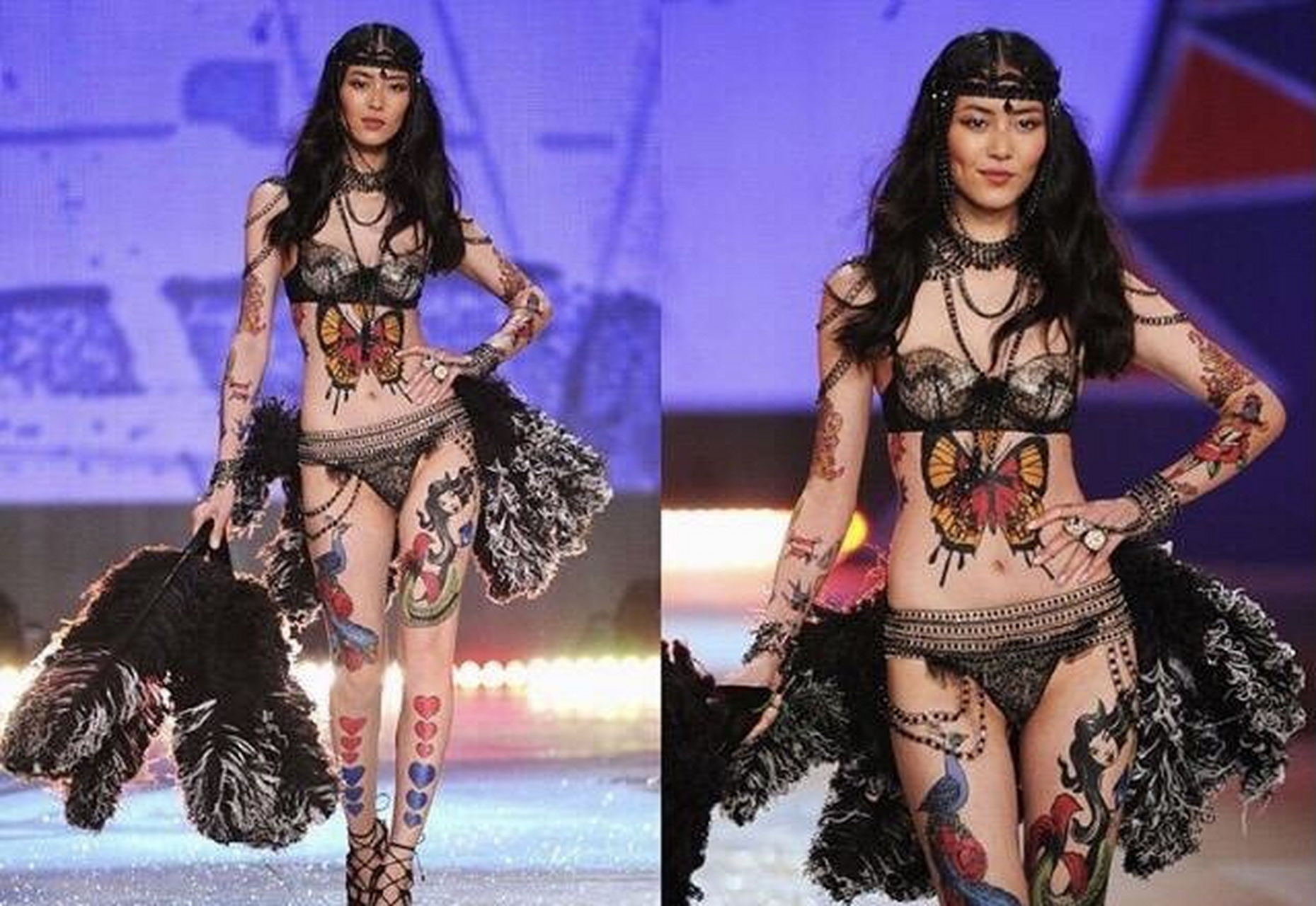 刘雯第一个走维秘的国模 刘雯第一个有翅膀的国模 刘雯第一个主题代表