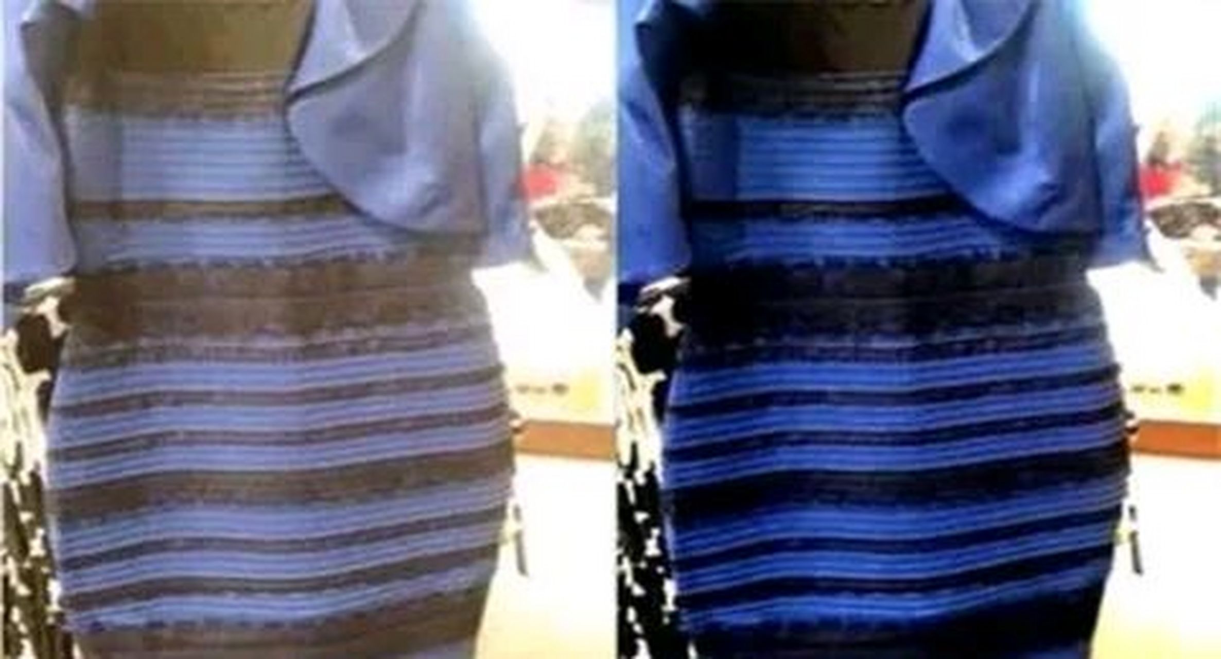 2015年,曾有一张裙子到底是黑蓝还是白金的图片火遍中国网络