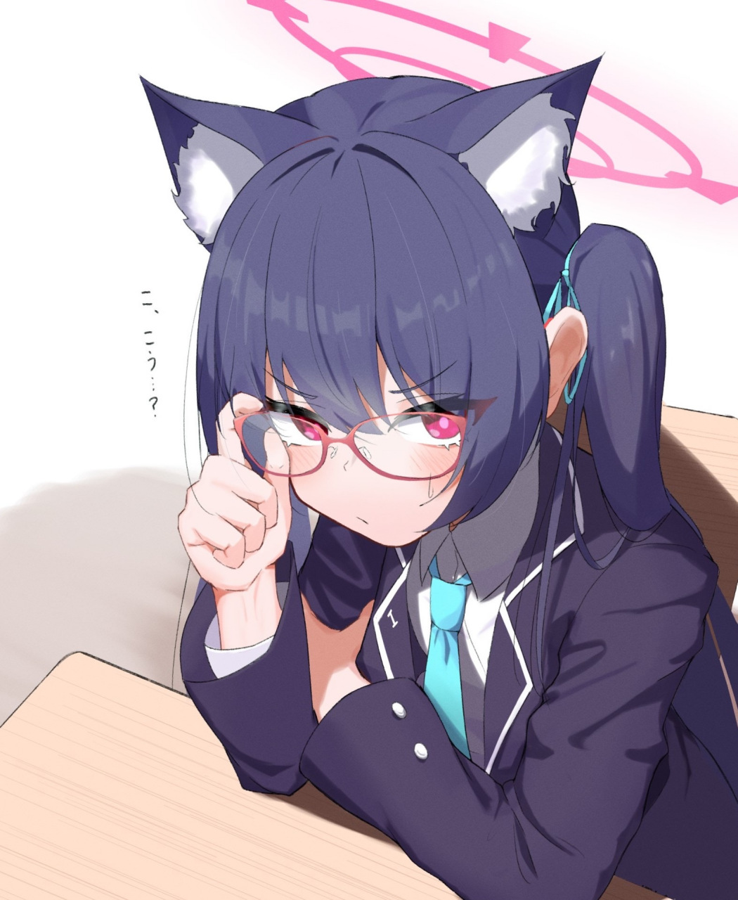 碧蓝档案# 戴上眼镜的芹香,这害羞的表情真的是太可爱啦[awsl]