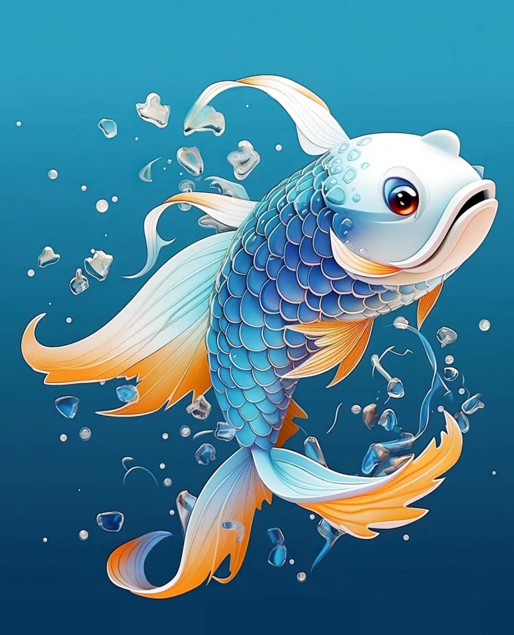 听说锦鲤附体吉祥如意!希望给你我带来好运!