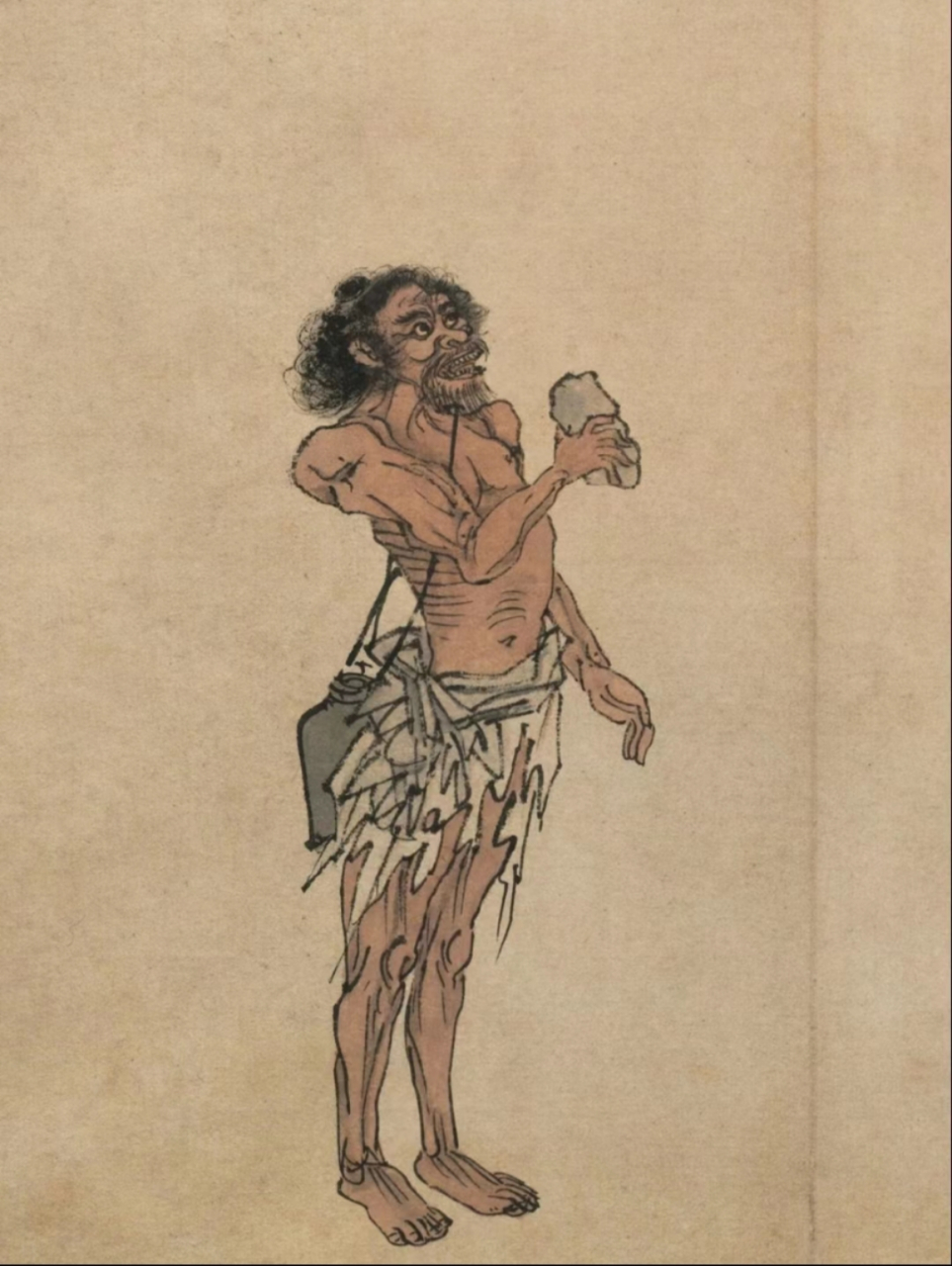 明朝时期,东南老百姓受灾的"流民图",此幅画卷为周臣所画,现藏于