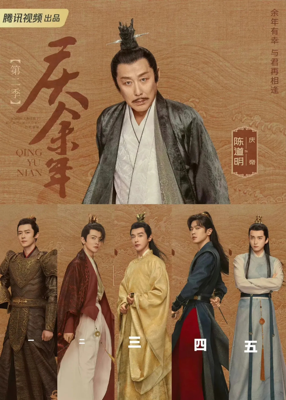 《庆余年2》 庆帝和他的虎崽子们; 5崽凑齐可以打老虎了;  大皇子:有