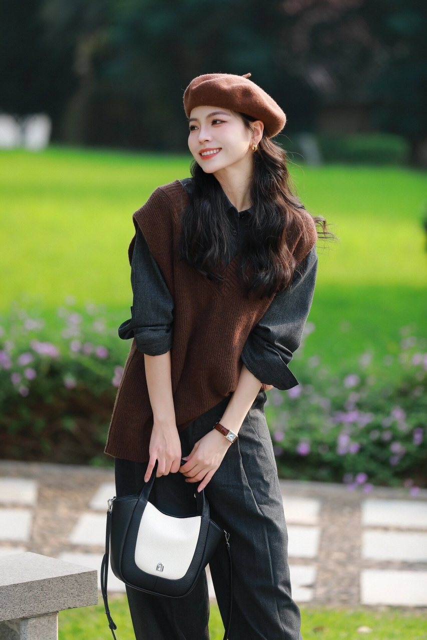 灰棕搭配 天生一对779015|||#文艺穿搭[话题]