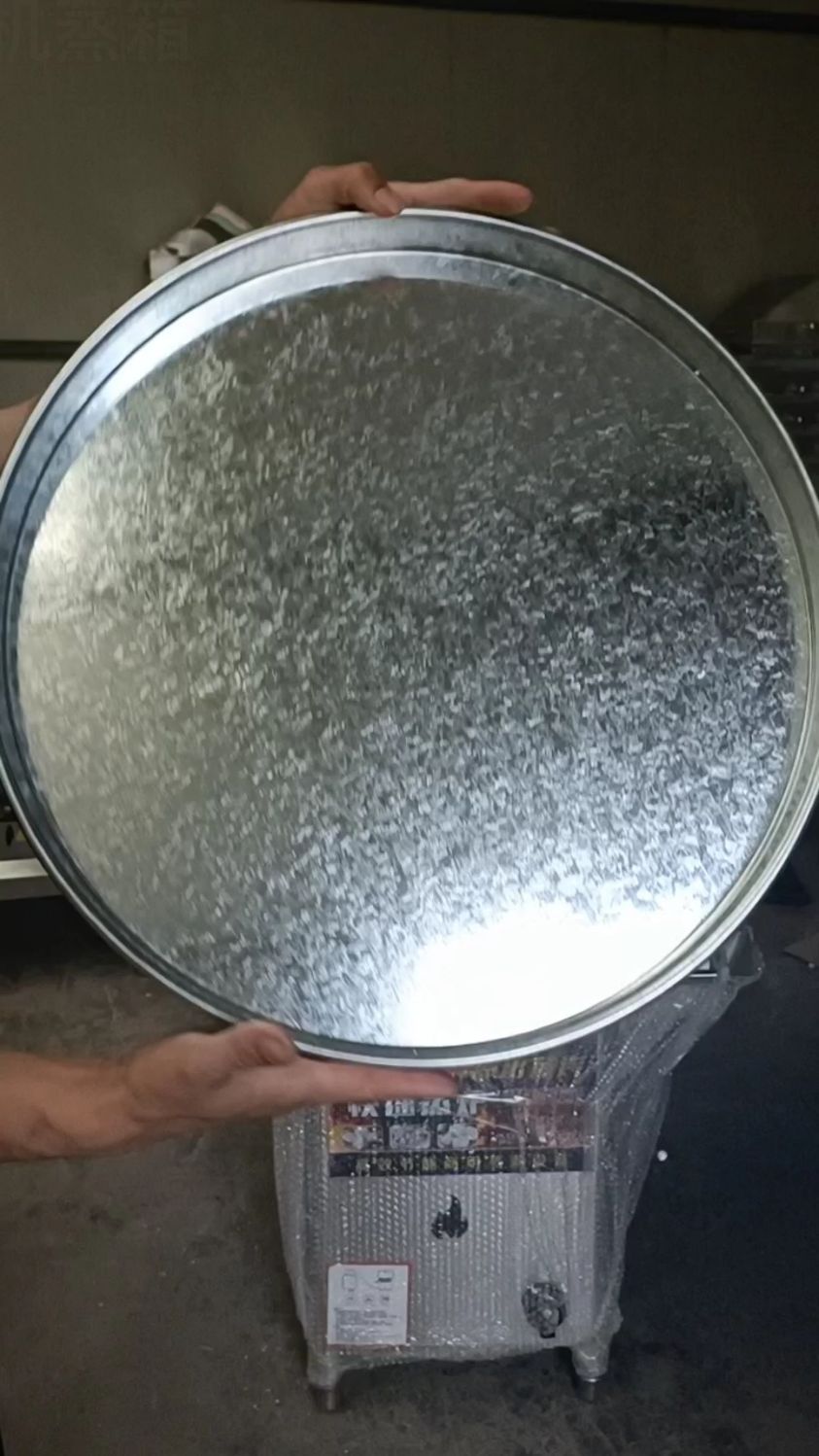 凉皮机蒸箱 通体不锈钢 雪花铁皮锣罗不沾锣#凉皮机#凉皮蒸箱#小型