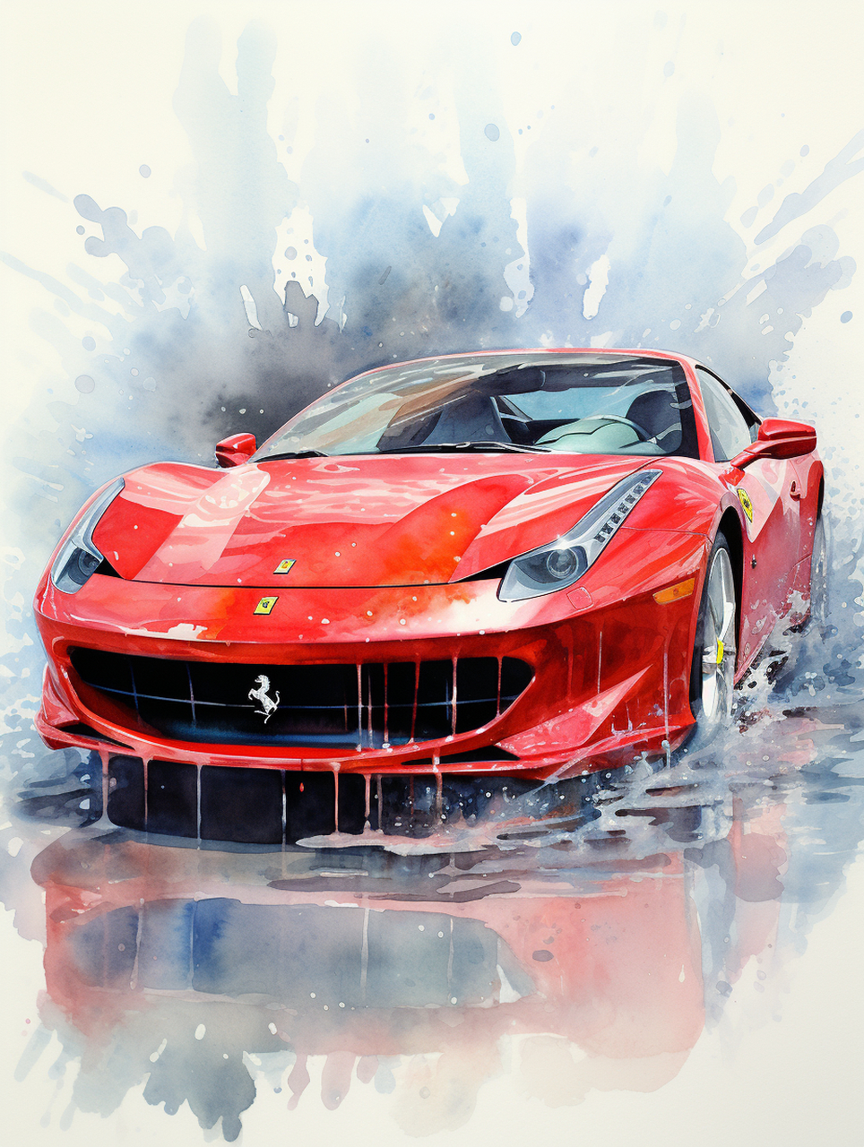 素描# #ai绘画# #法拉利