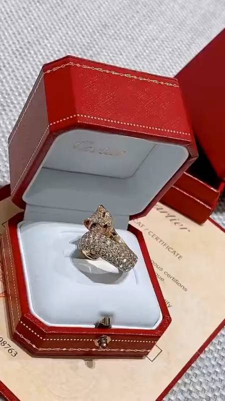 卡地亚 豹子戒指 我懒,真的帅炸了吧!