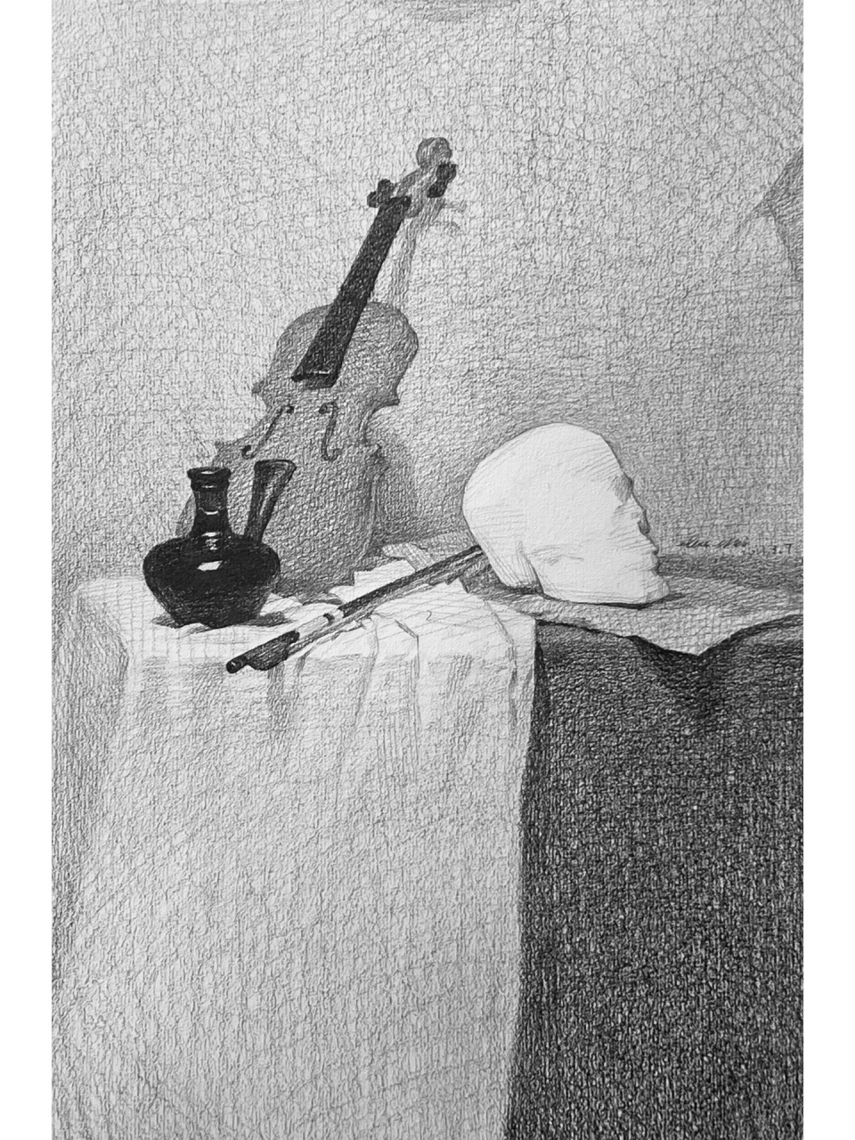 素描静物色阶练习,色阶练习在素描静物中是非常重要的,可以使得学生对