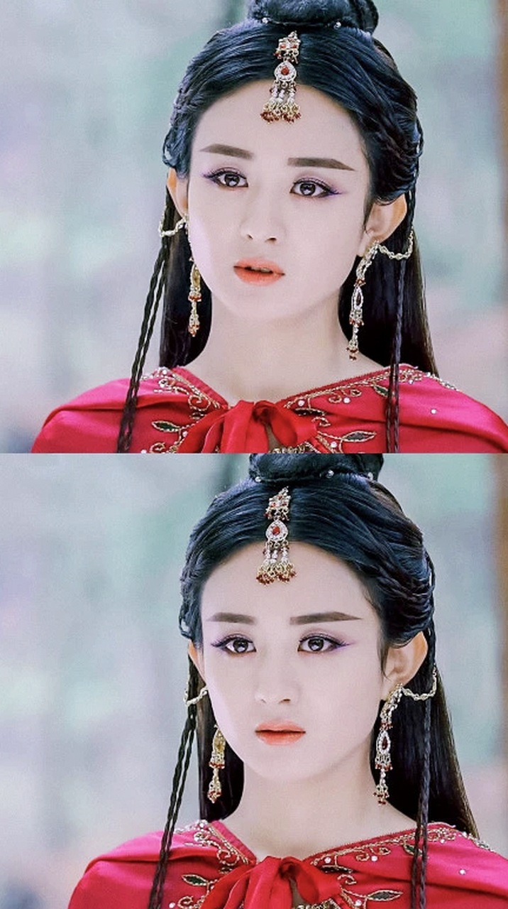 赵丽颖在《蜀山战纪》中饰演玉无心是魔教大小姐,无论是妆容还是性格