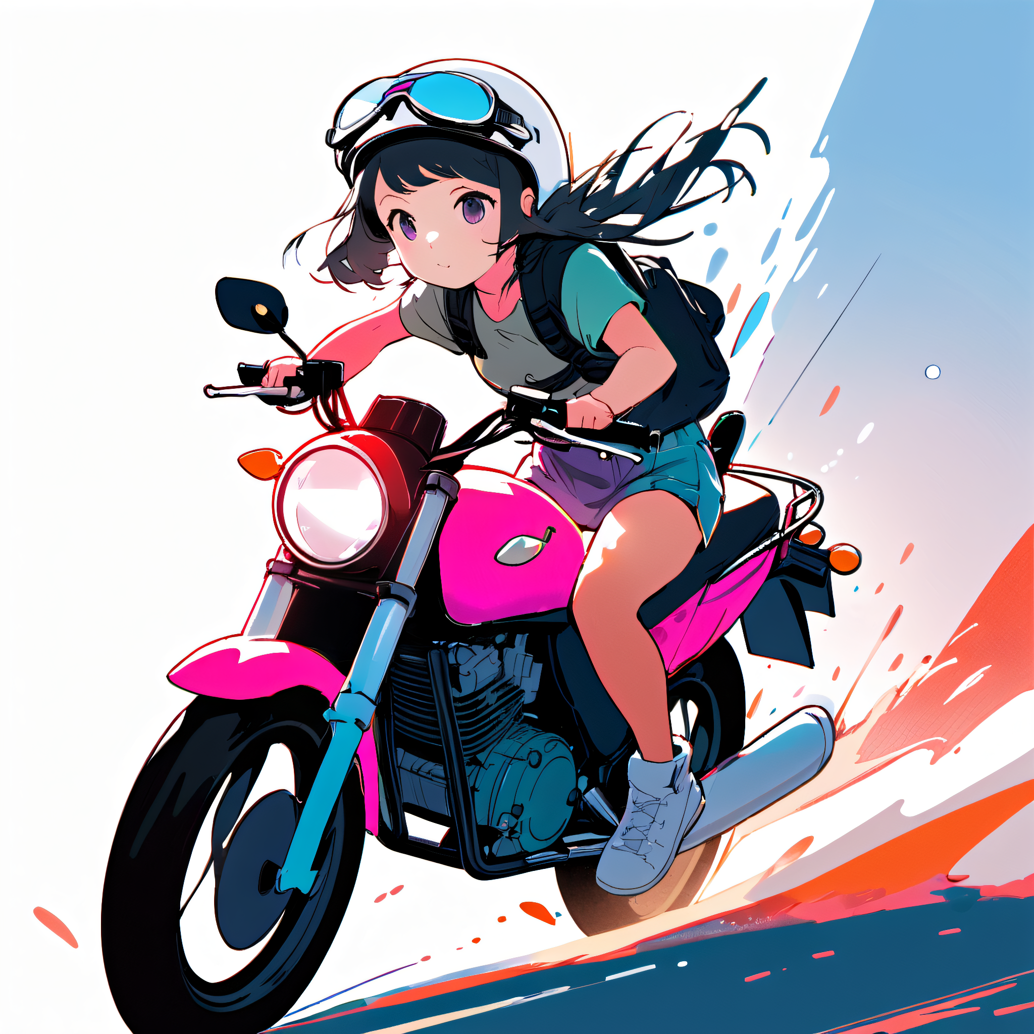 超酷的机车女孩 #秋日生活创作季