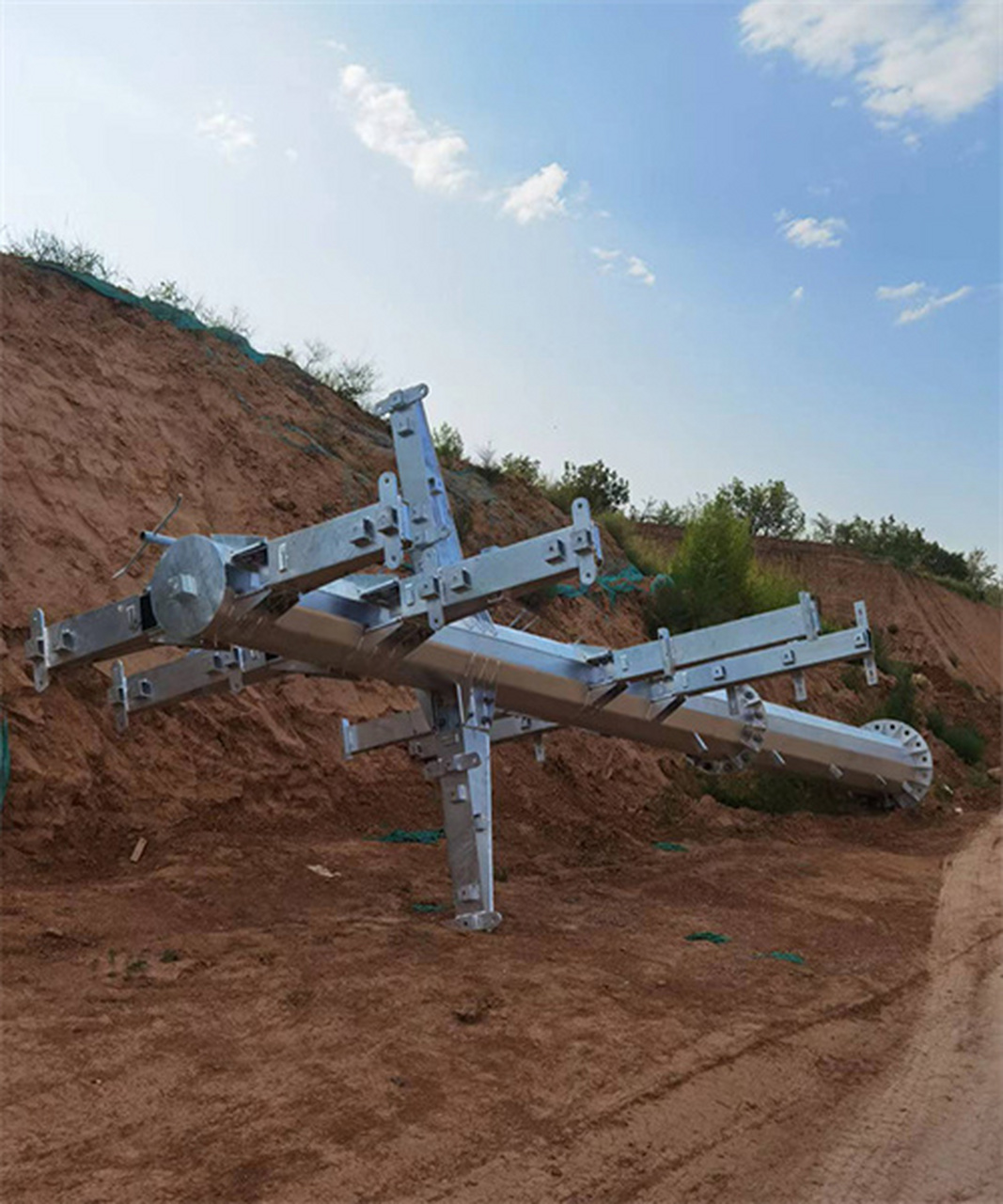 电力钢杆,电力钢管杆,钢桩基础厂家,35kv双回路电力钢杆 35kv四回路