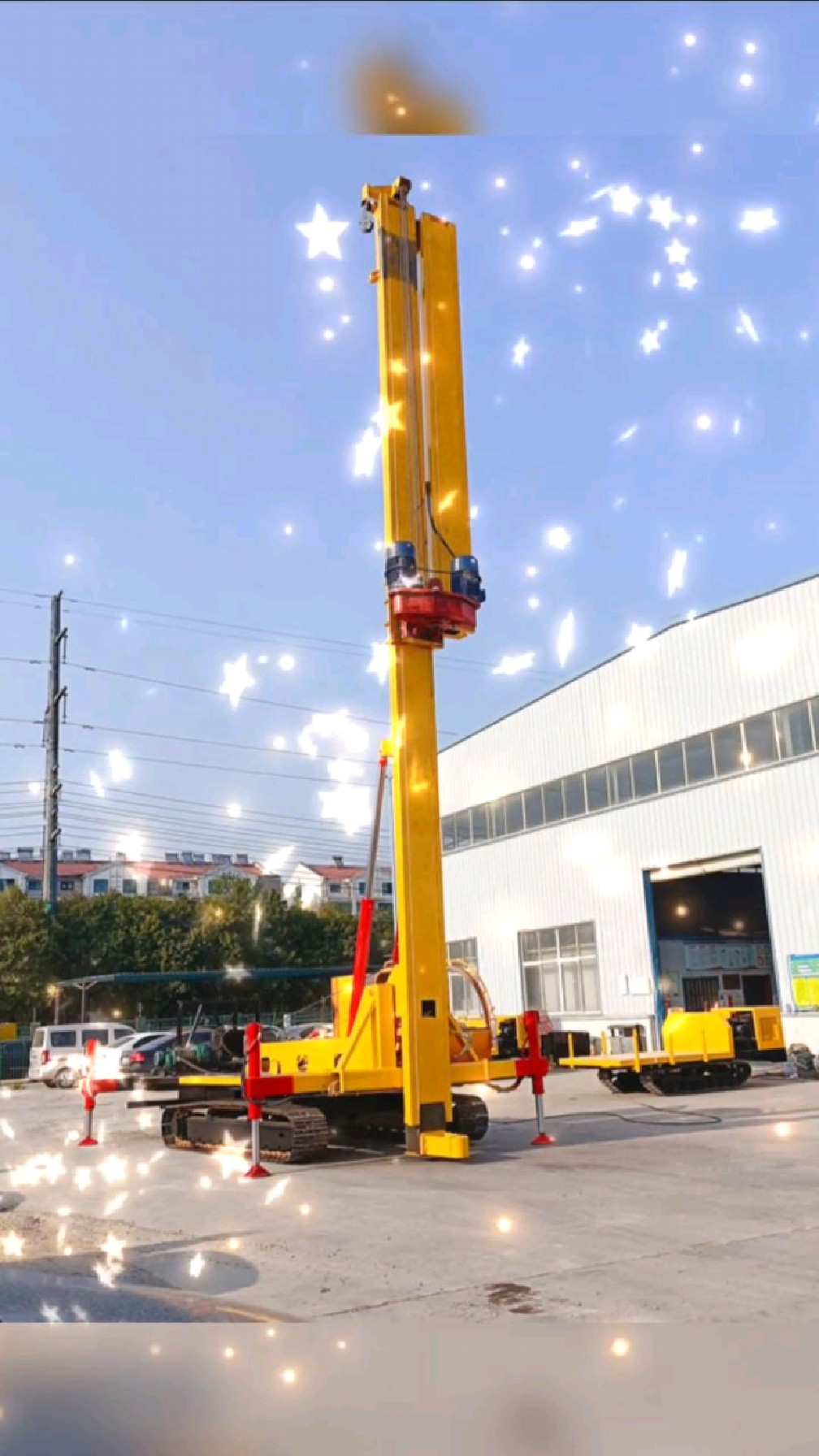 履带式抗浮锚杆钻孔机长螺旋打桩机