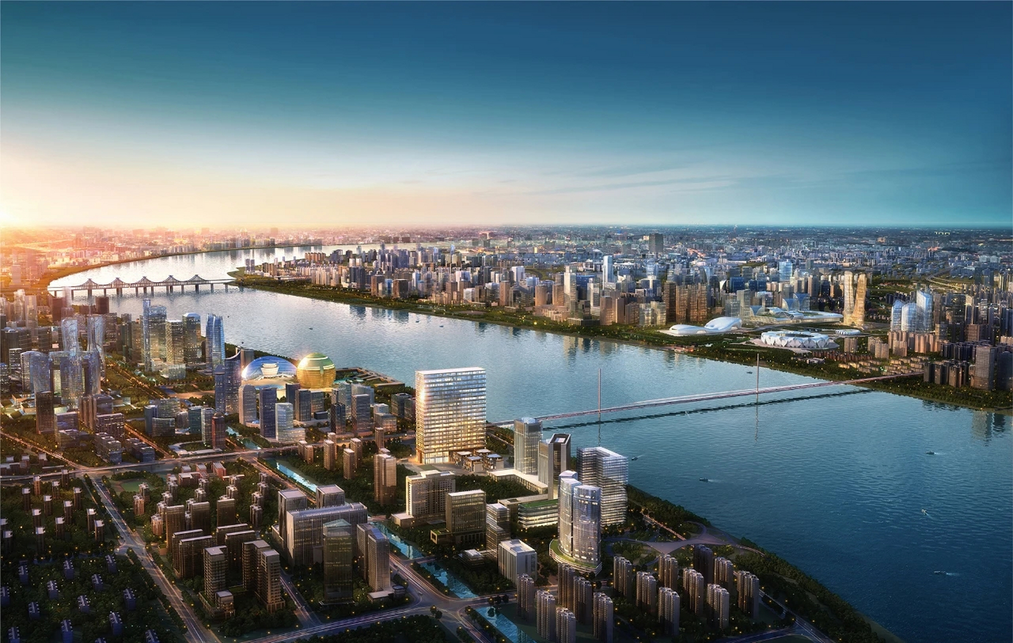 杭州三桥边上,时不时的你开车就能看到有这么一个楼盘,绿城钱潮湾