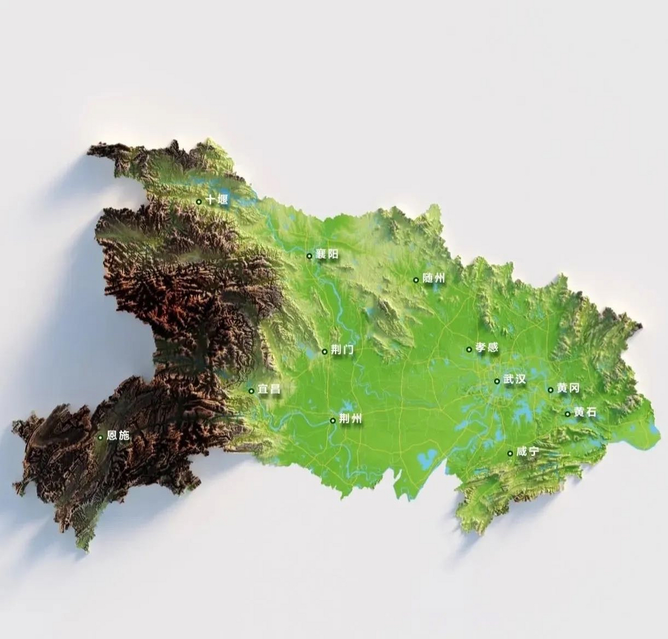 江汉平原的腹地就是仙桃市,天门市,潜江市.