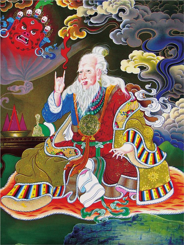 格萨尔王中的优美唐卡