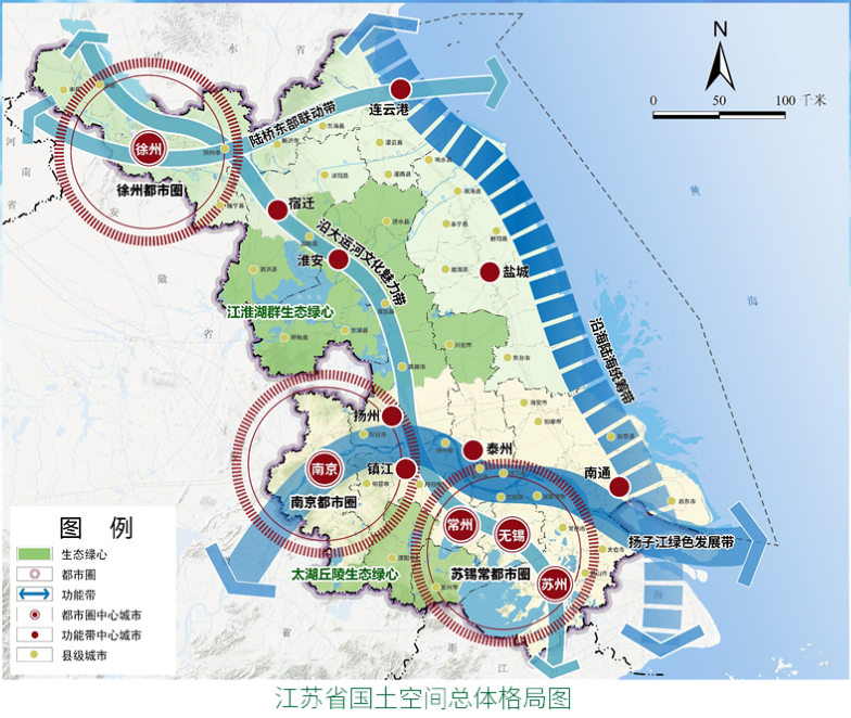 国家为开发江苏,投入数万亿,建设3个都市圈,7大综合性交通枢纽