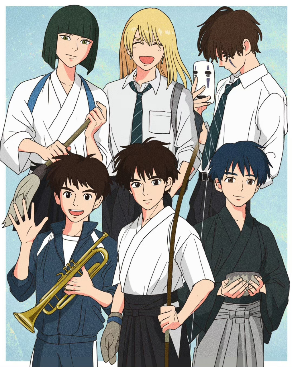 经典动漫# 吉卜力动画家的男角色们. 你最喜欢哪个角色?