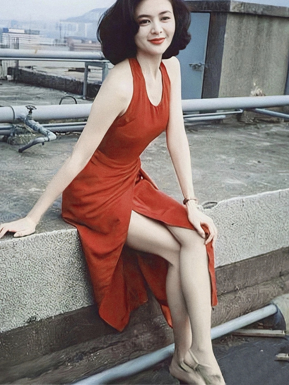 稀有老照片: 关之琳,也太漂亮了吧6015  #关之琳# #明星