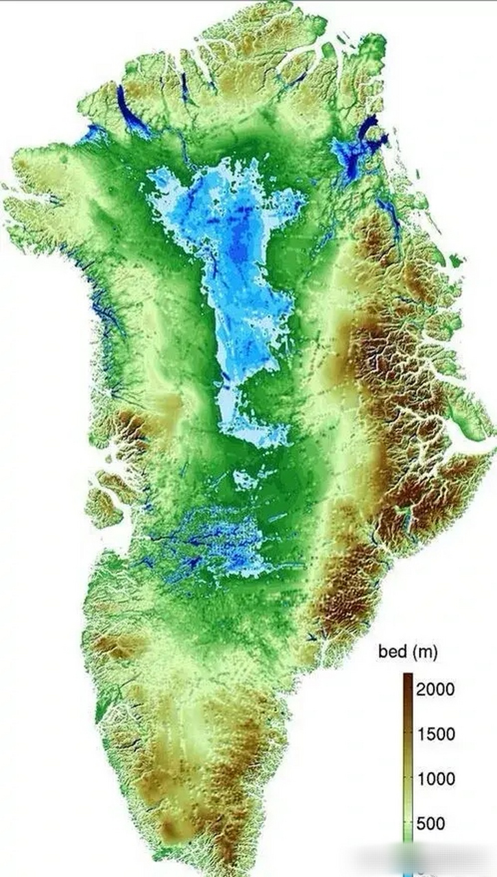 格陵兰岛上冰川融化后的真容,确实是个不错的地方