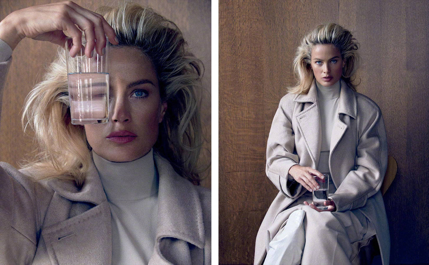 老牌超模carolyn murphy演绎的maxmara服饰专题韩版芭莎十月刊