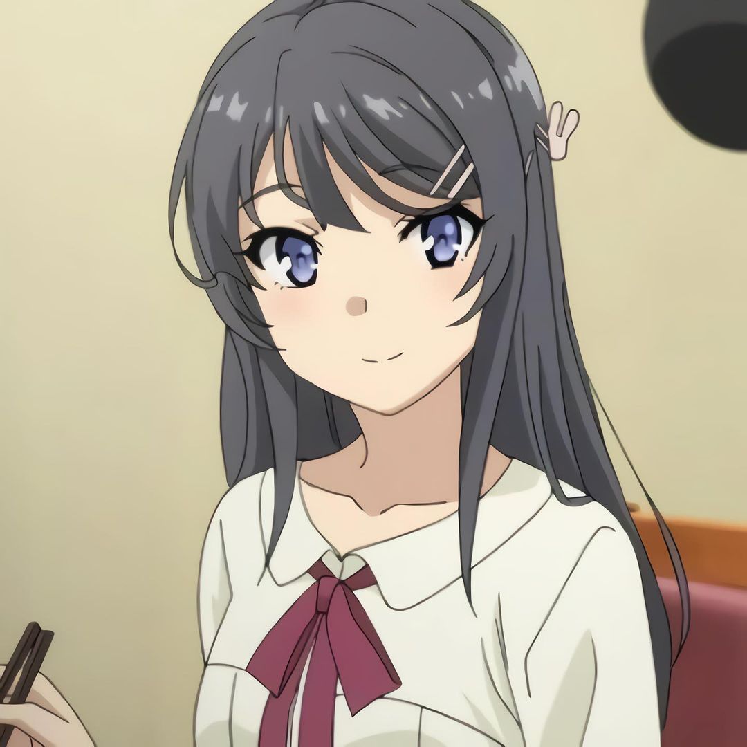 《青春猪头少年》樱岛麻衣学姐高清自剪头像,人活着就是为了?