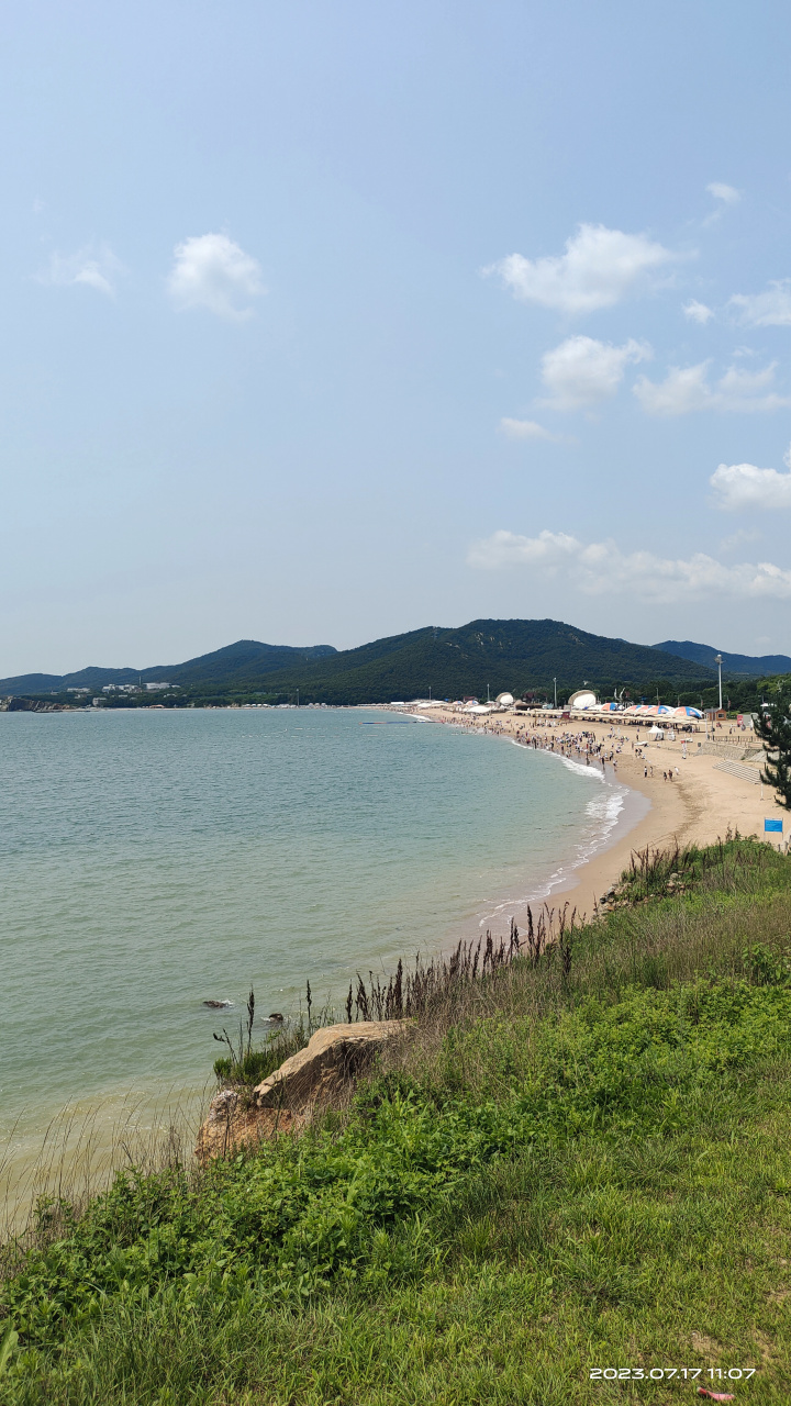 凉爽宜人的大连金石滩黄金海岸,海边二十三四个度,@百度百家号 国家5a
