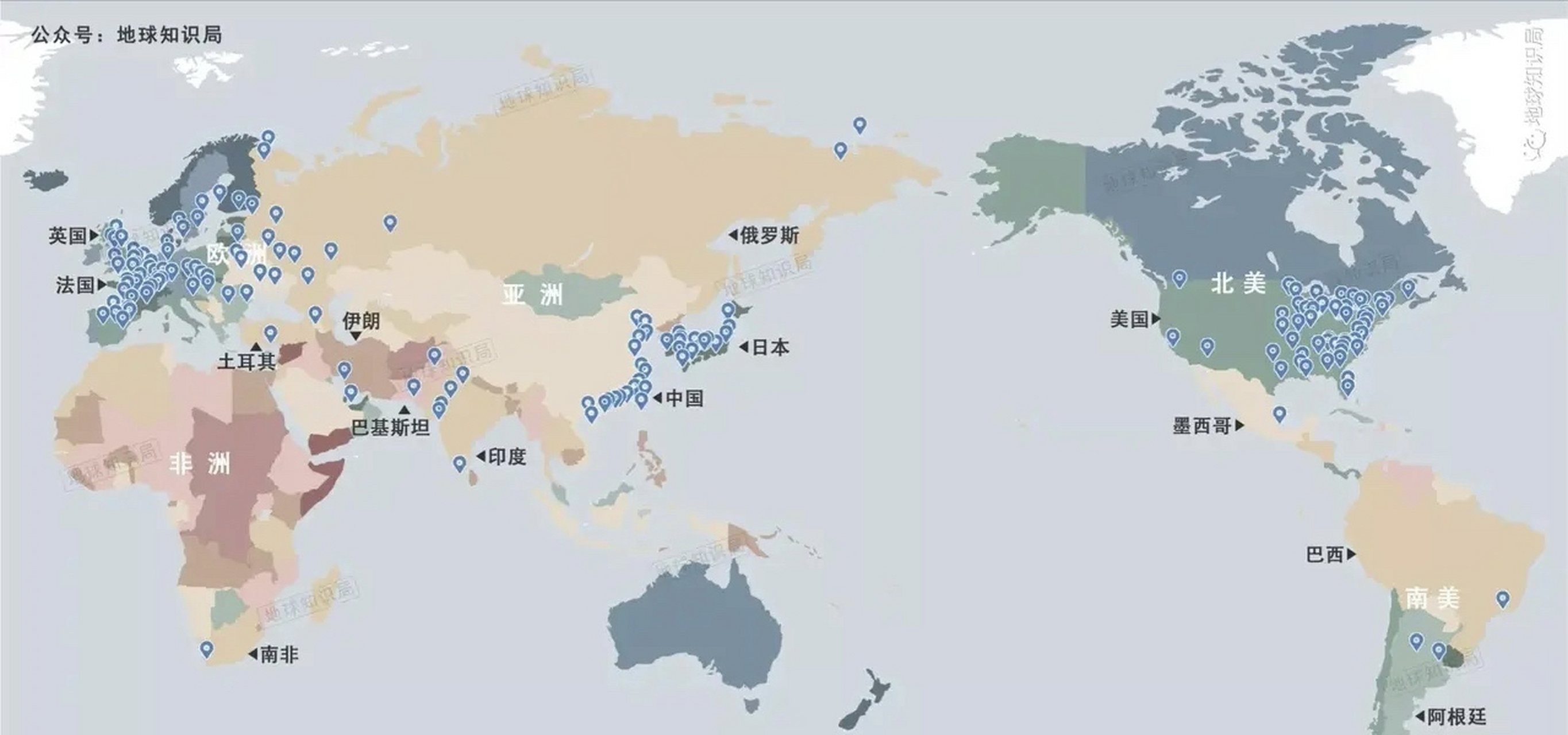 广东5个 广西1个 海南1个 看到规律了: 1,离北京附近没啥核电站,最