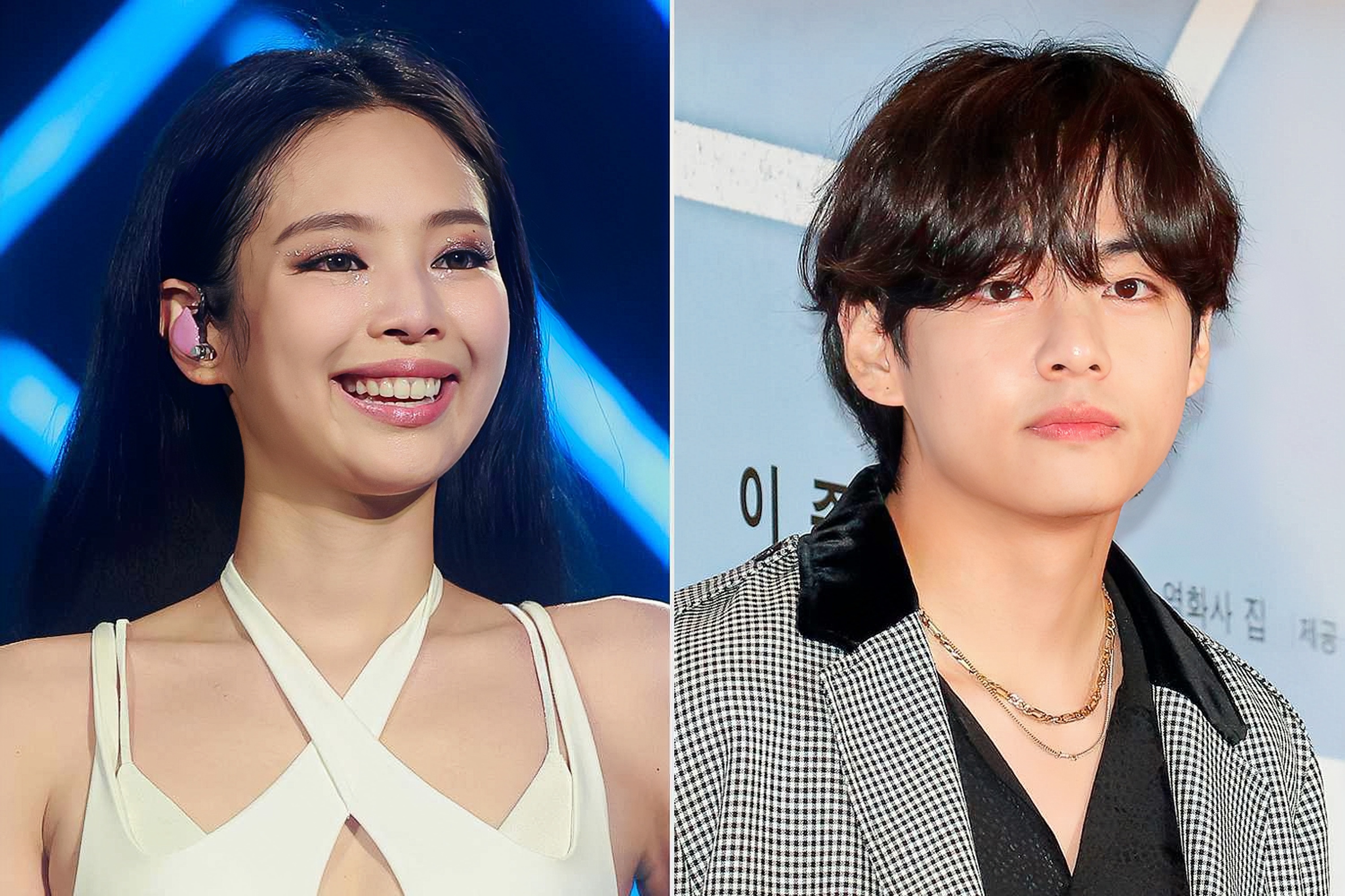 防弹少年团v和黑粉jennie巴黎牵手约会?粉丝热议