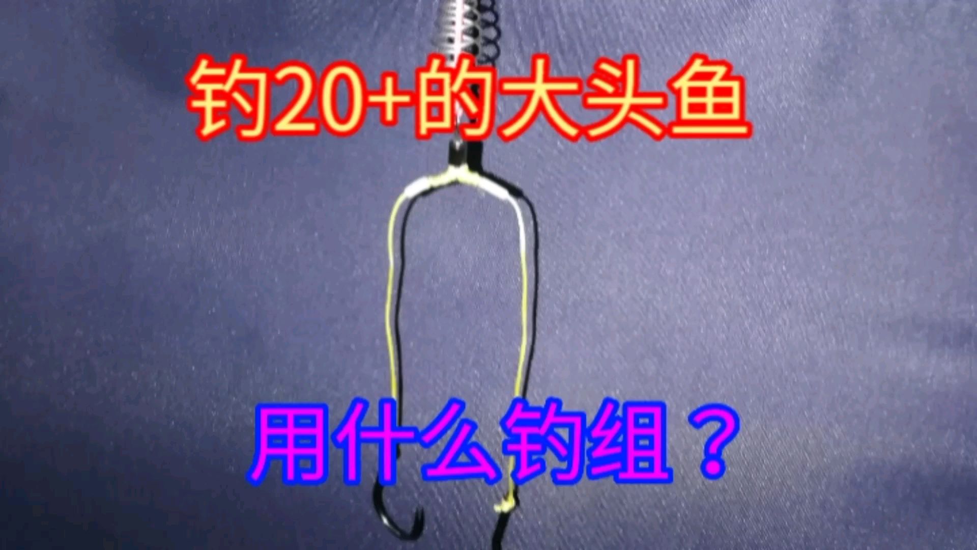 钓2O+的大头鱼用什么线组