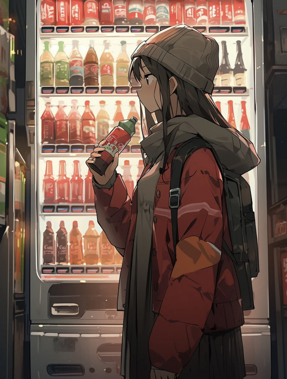 像不像在饮料机前买饮料的你[期待]#动漫