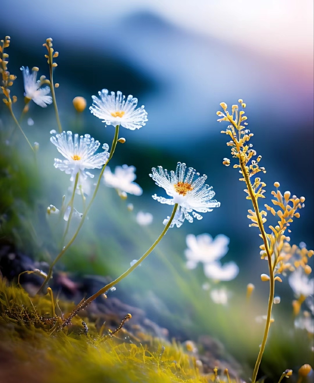 大自然路边野花治愈系美图