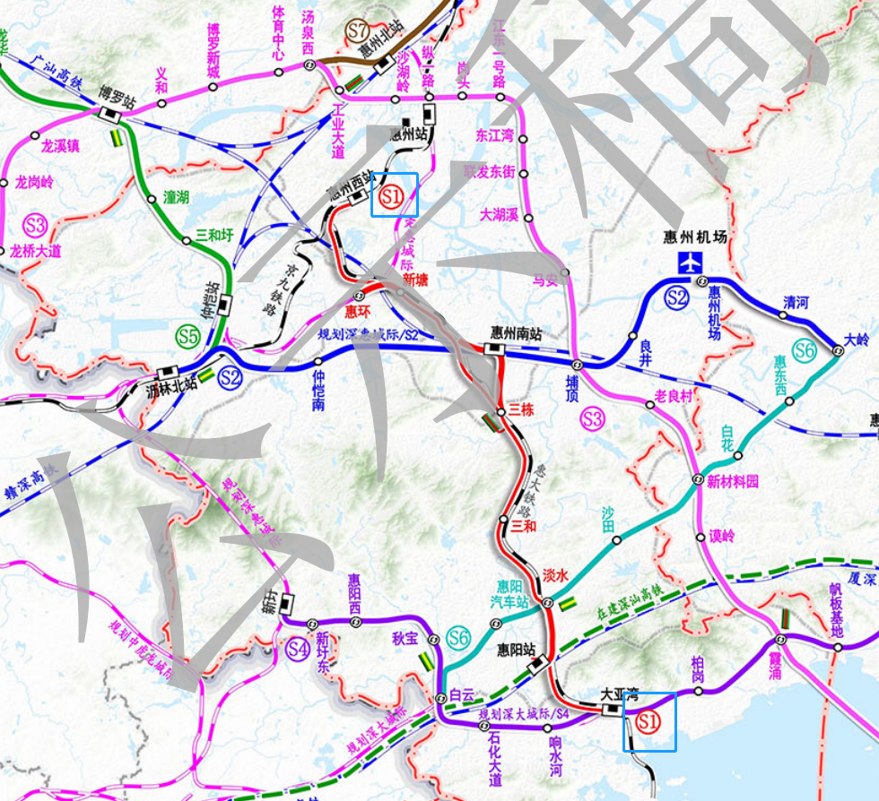 惠来铁路规划地图图片