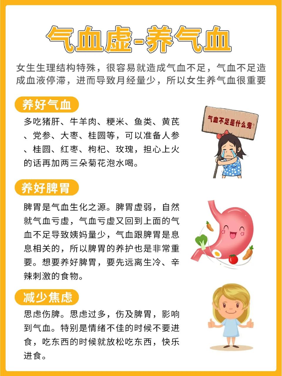 月经量少的原因:1,宫寒——驱寒暖身2,气血虚——养气血3,肝郁气滞